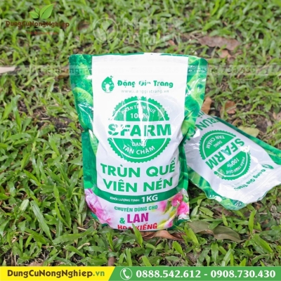 Phân trùn quế SFarm viên nén(bao 1kg)