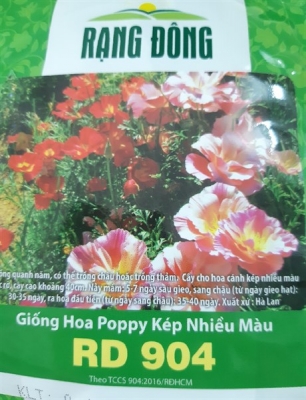 Hoa Poppy Kép nhiều màu RD 904